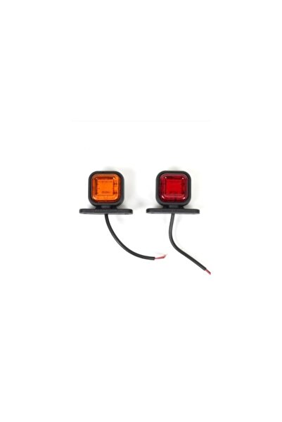 Led Light Alex Lumină de gabarit 12 SMD roșu cu galben 12V-24V, premium, 2 bu...