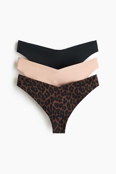 H&M 3'lü İz Yapmayan Thong Külot