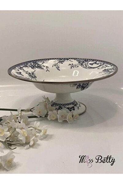 Miss Betty BLUE LİFE EMAYE AYAKLI MEYVELİK 30CM
