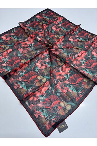Butik Mixed Floral Pattern Soft Scarf (Square)
