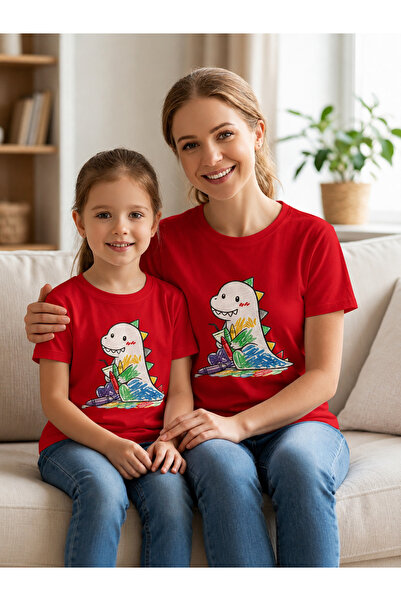 VODEXA Tricou supradimensionat pentru mamă și copil, combinație de tricouri, ...