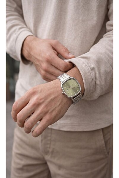 Evaa Jewelry Accessories Yeni Sezon Trend Kare Kasa Takvimli Erkek Kol Saati ...