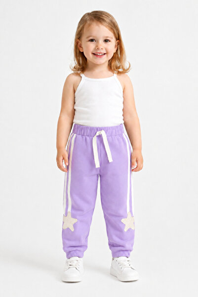 Mışıl Kids Mişil 13503-26 Girls' Star Detailed Pants with Elastic Leg, Comfor...