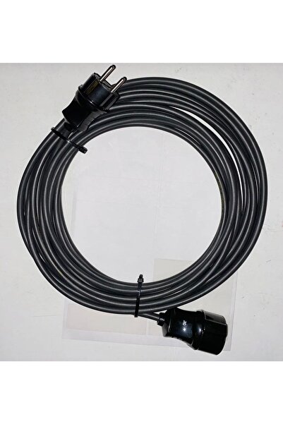 inwatt 30 Metre 3x2.5 mm Siyah Tekli Topraklı Uzatma Kablosu Tekli Priz Ara K...