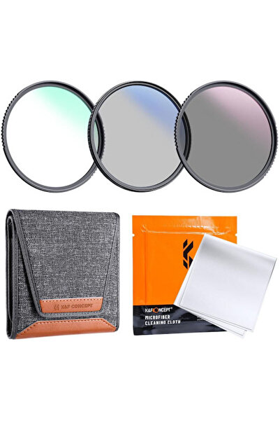 K&F CONCEPT Κιτ Φίλτρων Φακού 82mm MCUV+CPL+ND4 με Πανί Καθαρισμού Φακού και ...