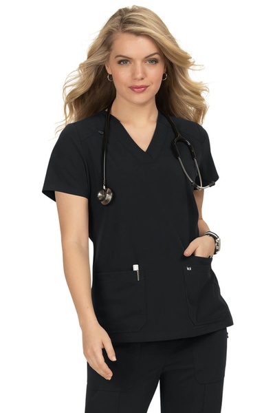 KOI Happiness Next Gen Hustle & Heart Halat medical de damă 1019 - Negru
