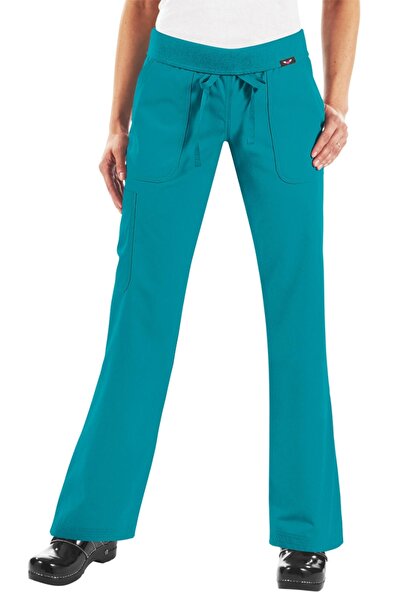 KOI Happiness Morgan Women's Medical Scrub Pants, Turquoise Blue (713)