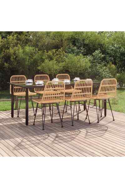 Concept Set mobilier de grădină, 7 piese, poliratan