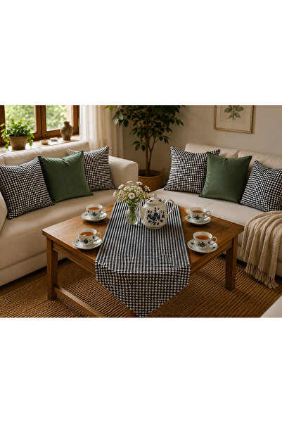 MeriM 🖤 Merim's Home Kazayağı Desenli Dekoratif Kırlent Kılıfı 43*43 – Moder...