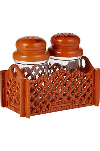 DELCASA DC2154 Salt & Pepper Shaker with Stand - Non-Toxic, Ecologically Tast...