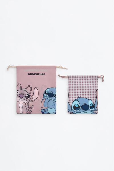 LEFTIES 2’li ayarlanabilir Stitch ve Angel ©Disney çanta seti