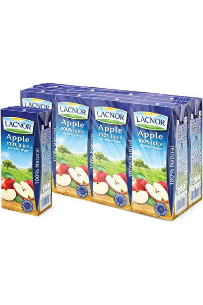 Lacnor Essentials Apple Juice No Added Sugar - 180 ML X 8