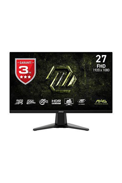 MSI 27" MAG 275F E20 1920x1080 (FHD) 16:9 FLAT RAPID IPS 200HZ 0.5MS (Min.) A...