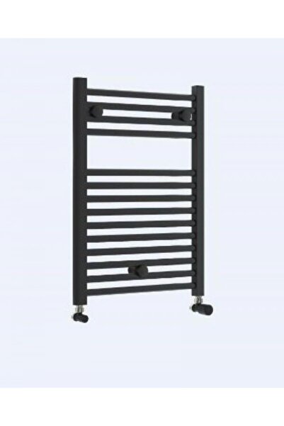 ROMSTAL Radiator de baie, negru mat, din oțel, drept, Vision, 500 x 690 mm, 4...