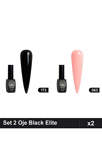 Makeup Set 2 Oje Semipermanente Black Elite Global Fashion 8ml, Nuante 173 06...