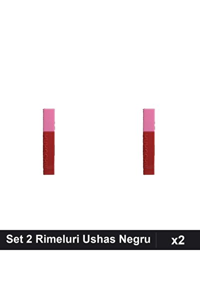 Makeup Set 2 Rimeluri Ushas Negru, Machiaj Volum Intensiv, Pachet Dublu Profe...