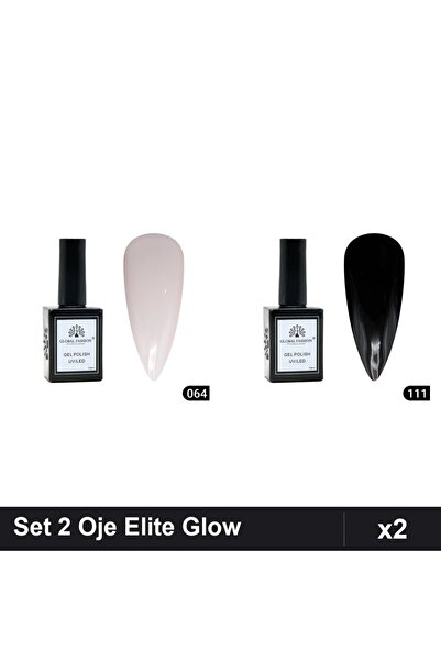 Makeup Set 2 Oje Semipermanente Global Fashion Elite Glow 15ml, Nuante 064 11...