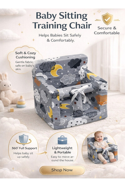 molody Padded Baby Sitting Learning Chair - Safe and Ergonomic Infant Support...