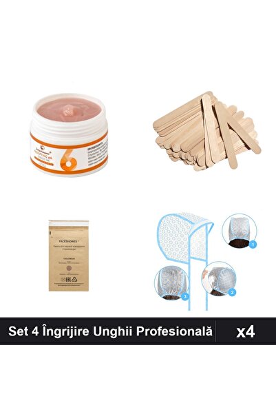 Makeup Set 4 Îngrijire Unghii Profesională - Gel UV LED FSM, Spatulă Ceară, P...