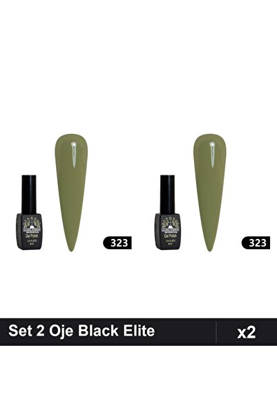 Makeup Set 2 Oje Semipermanente Black Elite 8ml, Global Fashion, Manichiură U...
