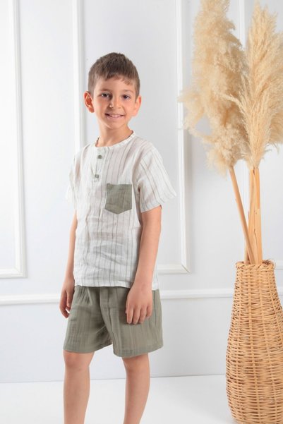 Cuckoo Cotton Boys shorts set