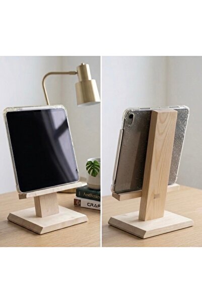 Lioracommerce Ahşap Tablet Telefon Tutucu Standı (8”, 9”, 10”, 11”, 12”, 13” ...