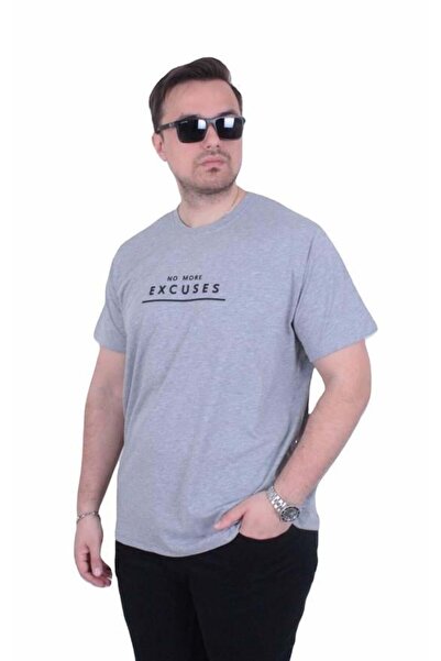 Starbattal Tricou cu gâtul în formă de O pentru bărbați, mărime mare, Excuses...