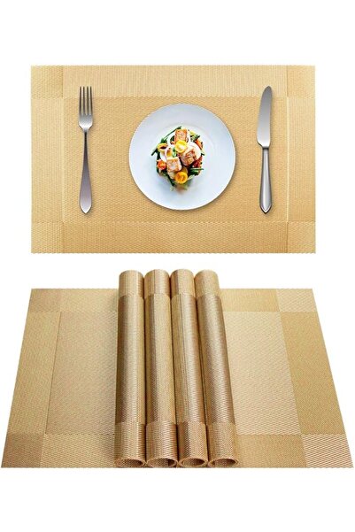 Showay Set of 6 placemats, heat-resistant, stain-resistant, non-slip, washabl...