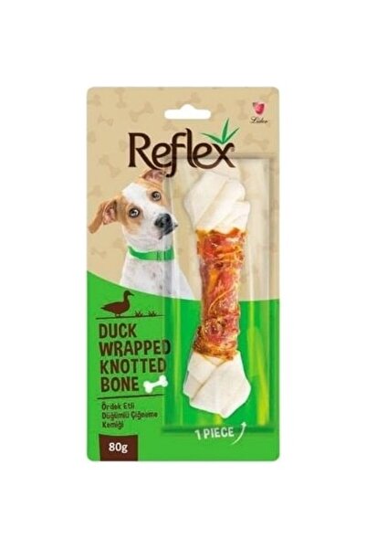 Reflex Ördek Etli Düğümlü Çiğneme Kemiği Köpek Ödülü 80 gr -TY5608485