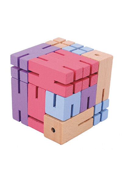 Fridolin Puzzle logic IQ Figurina 3D Violetă