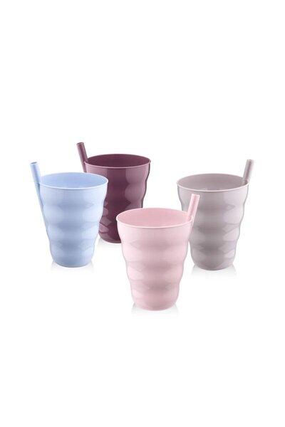 atastore2017 3-Piece Glass with Straw in Bag Ur 3181