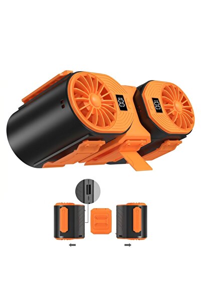 Generic Dual Wearable Clip-on Fan with LED Power Display - Modular Hands-Free...