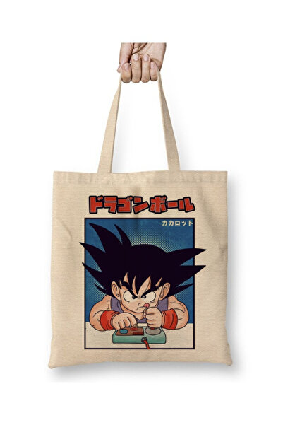 Toyaso Dragon Ball Z Kame White Tote Bag Long Handle Shopping Bag Beach Bag