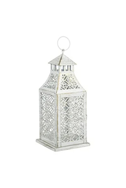 Zumzeria Hanging Metal Decorative Lantern Perforated Model 12.5x12.5x31cm