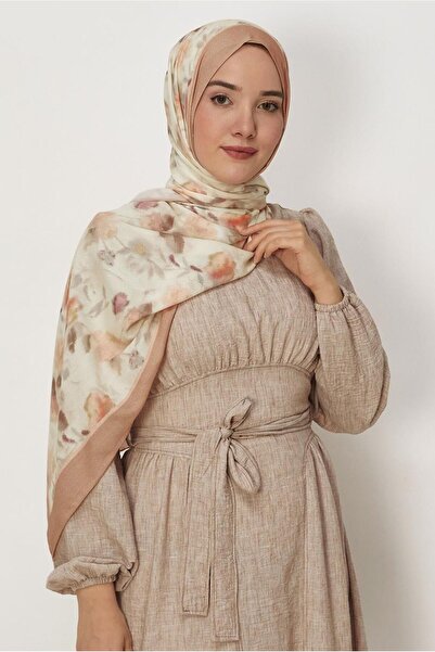 Alvina Flower-Patterned Viscose Shawl 8629