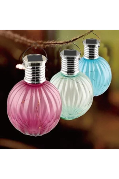 OEM Felinar solar suspendat colorat Ø8cm