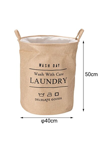 Naimeed Company Sac de rufe din poliester cu mânere, Naimeed D7678, 40x50cm, bej