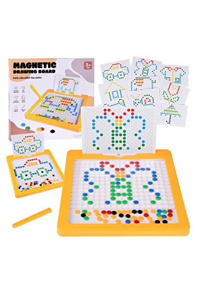 Jokomisiada Tabla magnetica educationala cu pini pentru aranjare, Multicolor
