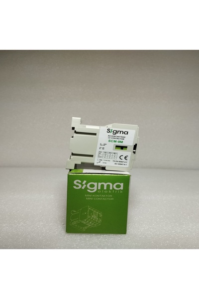Sigma SCM0910230-4 kW 9A 230V A.g. Mini Kontaktör(1no)