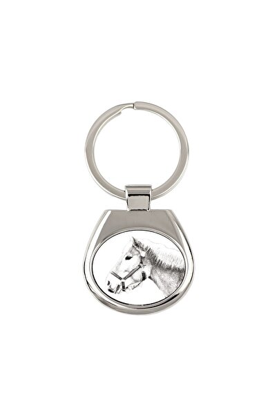 Art - Dog Art-Dog Breloc Personalizat Cal Haflinger – Pandantiv din Metal Arg...