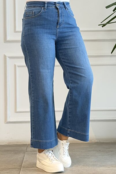 yb yağmur butik Loose Leg Cropped Jeans