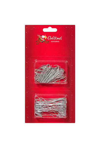 Zumzeria Silver Christmas Hooks 2 sizes - 150pcs