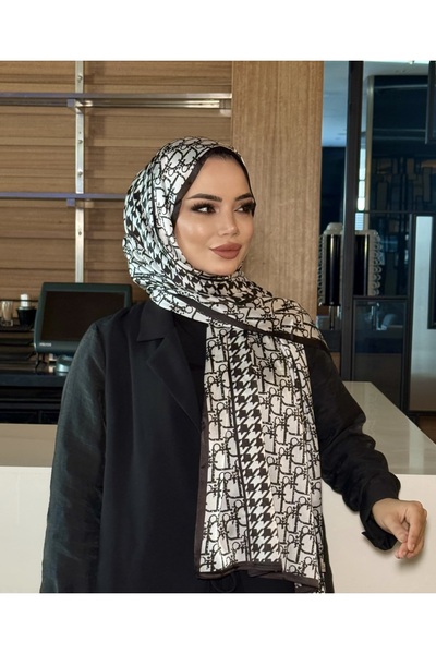 tomrisboutique Luxury Voile Silk Shawl Hijab Foulard Scarf Shawl Dd Pattern 7...