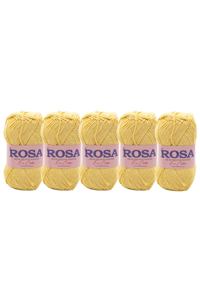 Pin Trade SRL Rosa Cotton 7506 knitting yarn package, 5 spools, 100% recycled...