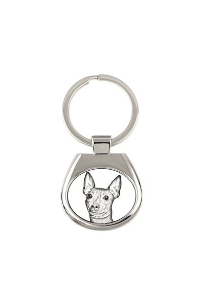 Art - Dog American Hairless Terrier - breloc cu câine, breloc cu imprimeu, pa...