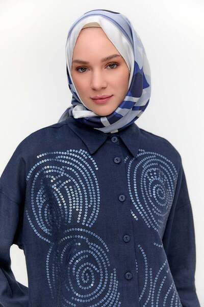 Setrms Payet İşlemeli Doğal Kumaş Tunik