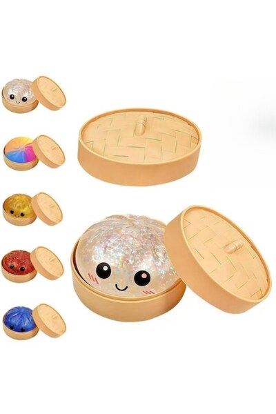 OEM Cutie cu jucărie squishy interactivă cu sclipici, în formă de gălușcă, ar...