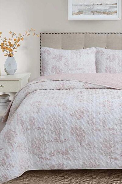 Çeyiz Diyarı Uniqe Fiber Filled Double 240X260 cm Bedspread Powder