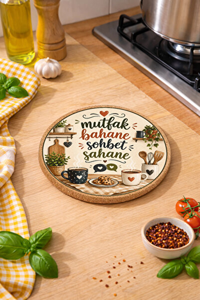 Kitchen Excuse Chat Fabulous Mushroom Nihale Cookware Coaster 19cm Diameter 1cm Thick