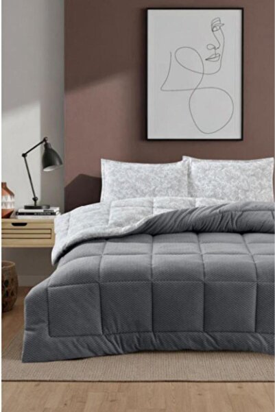 Çeyiz Diyarı Gracias 4 Piece Comforter Set Gray